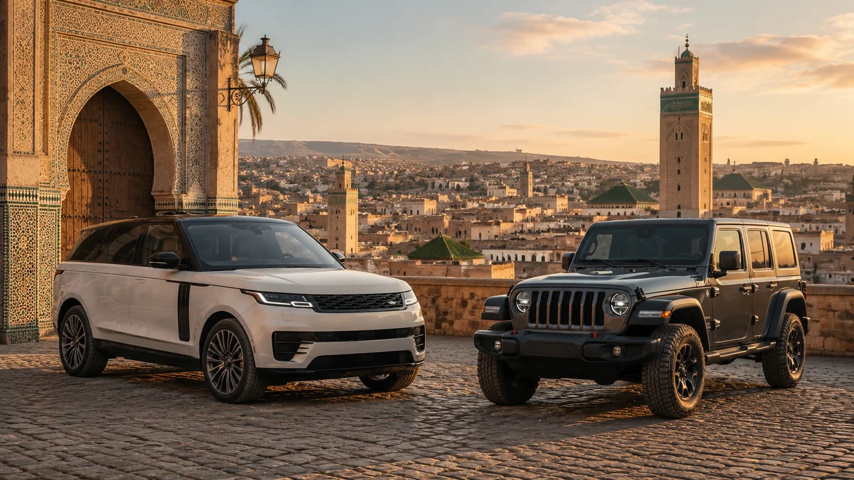 Range Rover en Jeep 4x4 Verhuur in Fes: Premium Off-Road Comfort voor Marokko