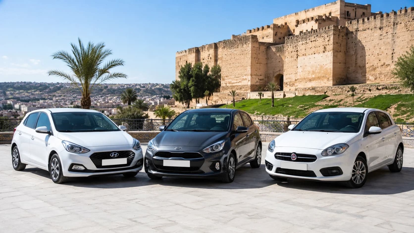 Hyundai, Kia and Fiat Rental in Fes: Economical Cars for Morocco