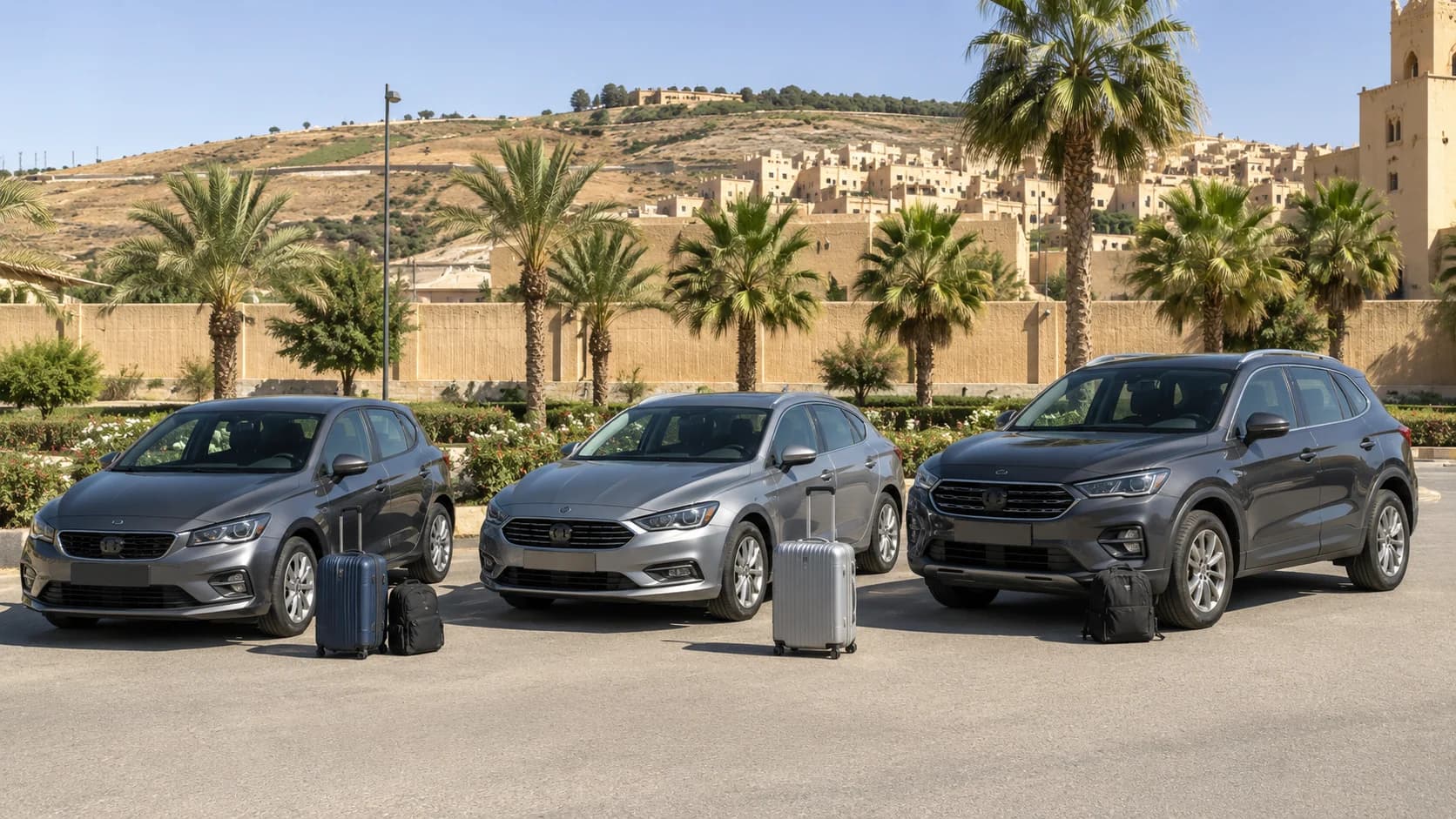 Bester Mietwagen für zwei Personen in Fes: Schräghecklimousine, Limousine oder SUV?