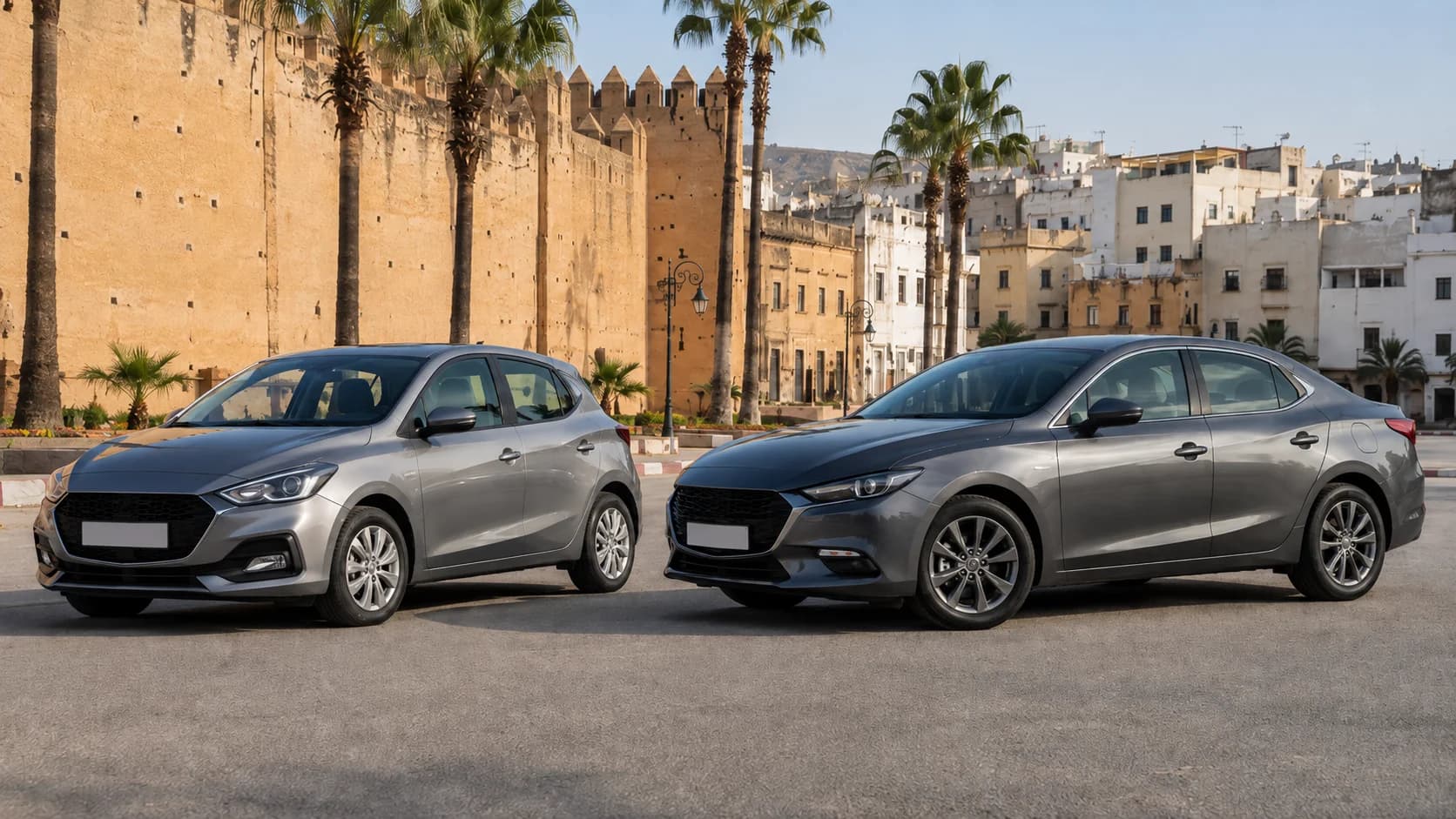 Aluguer de Hatchback vs Sedan em Fes: Melhor Escolha para a Cidade e Viagens de Carro