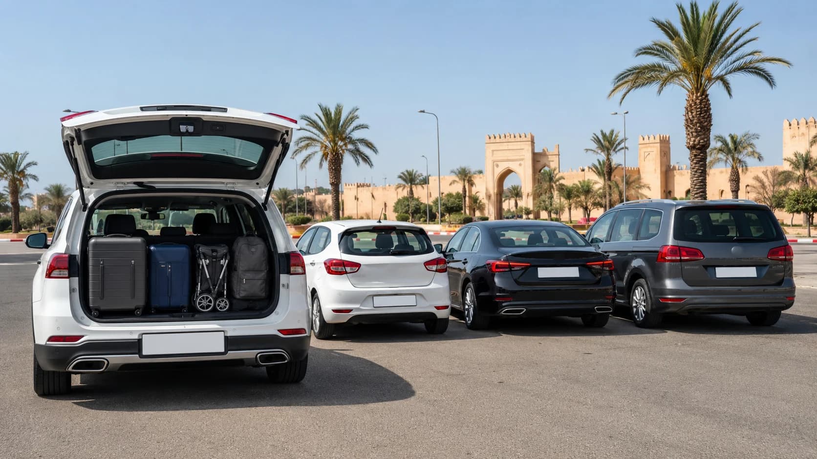 Quanto bagaglio entra in un'auto a noleggio? Guida alle dimensioni dei veicoli a Fes