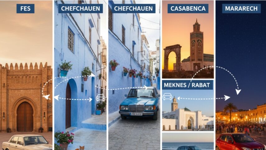 One-Way Rentals from Fes to Chefchaouen Meknes Rabat Casablanca Marrakech MarHire Conditions & Fees